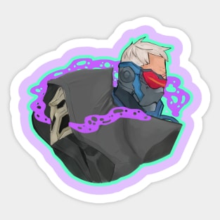 Old Friends | Soldier 76 & Reaper Sticker